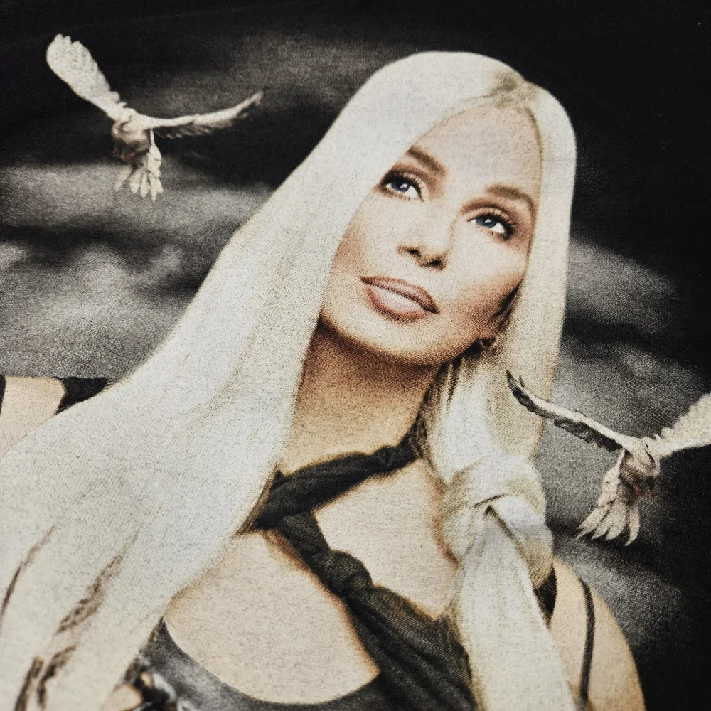 Vintage Y2K Cher Shirt Mens Large Black Living Proof Farewell Tour Tee 2000s - Picture 2 of 8